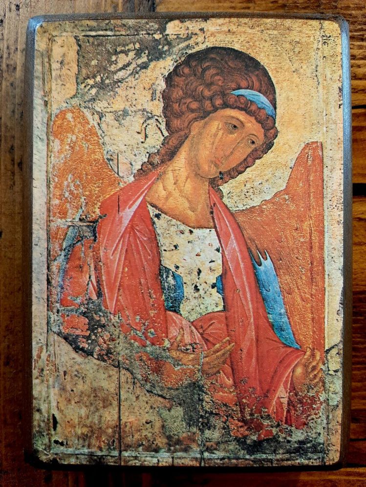 Photograph of an Orthodox Christian icon of St Michael the Archangel